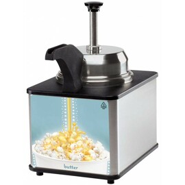 Butter dispenser 2.8 ltr heatable  | handling per push button 230 volts  L 227 mm  H 310 | 392 mm | suitable for popcorn | yeast dumplings product photo