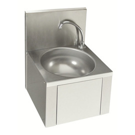 hand wash sink stainless steel | knee operated | round product photo