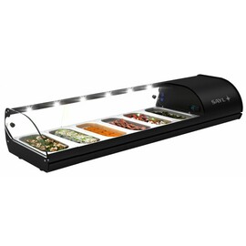 refrigerated vitrine Royal Cooling Tapas 6 black 230 volts  | compressor at the right product photo
