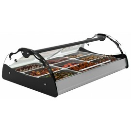 heated show case Maxiself 2 2 x 1/1 GN 1210 watts 230 volts  L 690 mm  B 650 mm  H 320 mm product photo