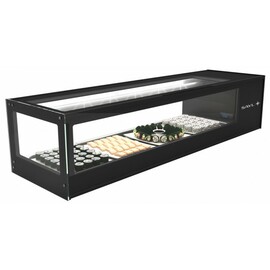 refrigerated vitrine Logic Sushi 6 black 230 volts | 6 containers GN 1/3 - 40 mm product photo