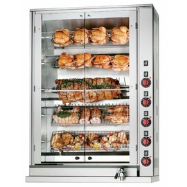 chicken grill E-20P-S5 | 880 mm  x 450 mm  H 1250 mm | 5 skewers product photo