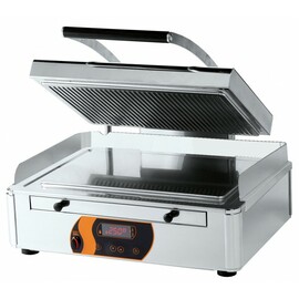 contact grill Duplex 6 | 230 volts | composite material aluminum-stainless steel • smooth • grooved product photo