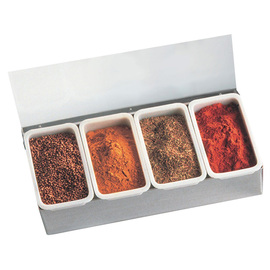 food container | spice container with lid 4 containers  L 305 mm  W 147 mm  H 93 mm product photo