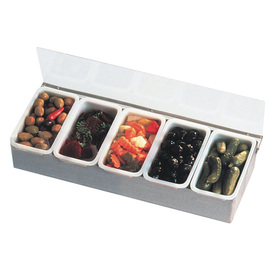food container | spice container with lid 5 containers  L 380 mm  W 147 mm  H 93 mm product photo