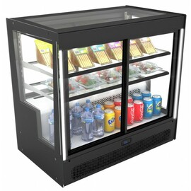 refrigerated vitrine Compak black 230 volts | 2 shelves product photo