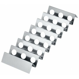 snack wave II stainless steel | 7 shelves | suitable for 7 buns | 560 mm  x 170 mm  H 50 mm product photo