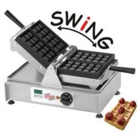 waffle iron SWING non-stick coated  | wafer size 165 x 105 x H 28 mm (2x)  | 2000 watts 230 volts product photo