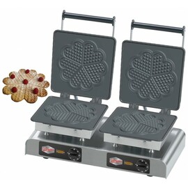 waffle iron eco Heart Waffle, big II  | wafer size Ø 210 x h 5 mm (2x)  | 4400 watts 400 volts product photo