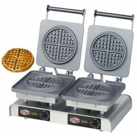 waffle iron eco Americano II non-stick coated  | wafer size Ø 190 mm (2x)  | 4400 watts 400 volts product photo