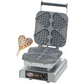 waffle iron ECO  | wafer size 150 x 125 x h 30 mm (4x)  | 2200 watts 230 volts product photo