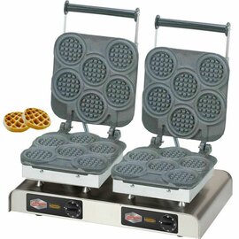 double waffle iron ECO  | wafer size Ø 80 x h 16 mm (12x)  | 4400 watts 400 volts product photo