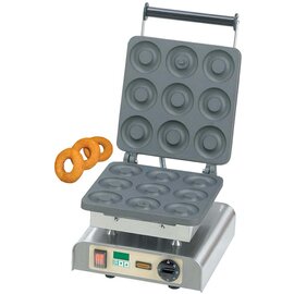 waffle iron Dony Donut non-stick coated  | wafer size Ø 80 mm (9x)  | 2200 watts 230 volts product photo