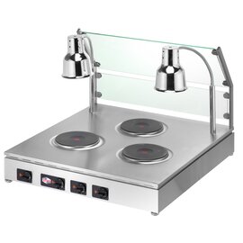 Therm'O'Cook® hotplate EVENT 400 volts 8.3 kW with 2 heat lamps product photo