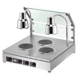Therm'O'Cook® hotplate Party 400 volts 6.5 kW with pan|2 heat lamps product photo