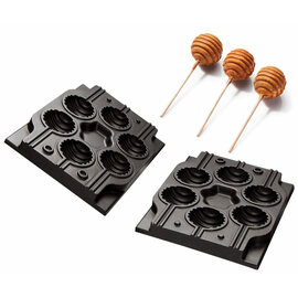 set of baking plates SWiNG Baking System twist pop non-stick coated | waffle size Ø 50 mm (6x) product photo