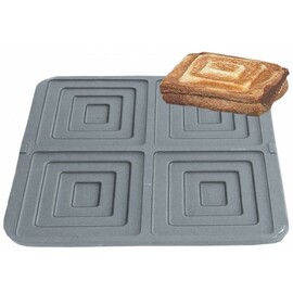 back plate Sandwich non-stick coated  | wafer size 150 x 125 x h 25 mm (4x) product photo