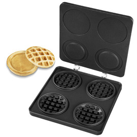 Waffle burger baking plate set product photo