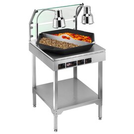 Therm'O'Cook® hotplate Party 400 volts 6.5 kW with pan|divider|underframe|2 heat lamps product photo