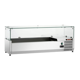 refrigerated countertop unit for 3 x GN 1/3 + 1 x GN 1/2 - 150 mm | static cooling product photo