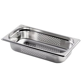 GN container GN 1/3  x 200 mm BASIC LINE perforated stainless steel product photo
