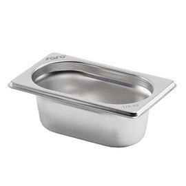 GN container GN 1/9  x 100 mm BASIC LINE stainless steel product photo