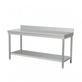 work table FELICITAS upstand 100 mm at the back bottom shelf 600 mm 600 mm Height 850 mm product photo