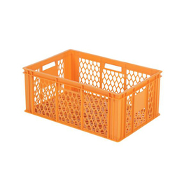 bakery crate BK224 perforated | orange | 600 mm x 400 mm H 224 mm product photo