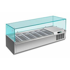 countertop cooling vitrine VRX 1500/380 suitable for 6 x GN 1/3 - 150 mm product photo