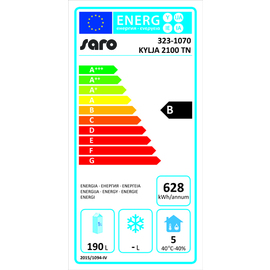 refrigerated table KYLJA 2100 TN 350 watts 313.5 ltr | 2 solid doors product photo  L