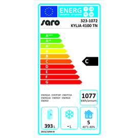 refrigerated table KYLJA 4100 TN 350 watts 615.8 ltr | 4 solid doors product photo  L