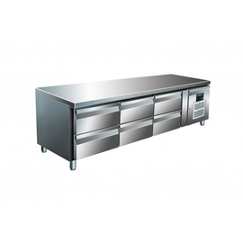 undercounter cooling table UGN 3160 TN | 6 drawers | 1795 mm x 700 mm H 650 mm product photo
