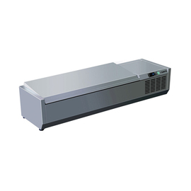refrigerated countertop unit VRX 1200 S/S | 4 x GN 1/3 - 150 mm | 1200 mm x 395 mm H 280 mm product photo  S