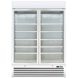 freezer D 920 white with 2 glass doors | convection cooling product photo