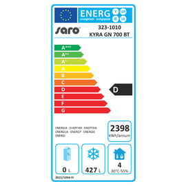 freezer KYRA GN 700 BT 685 ltr | convection cooling | door swing on the right product photo  S