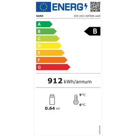 refrigerated tabletop vitrine KATRIN white 100 l 230 volts | 2 shelves product photo  L