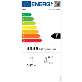 refrigerated display racks SIMON 220 ltr 230 volts | 3 shelves product photo  S