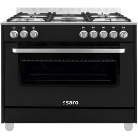 multifunctional stove TS95C61LNE black with Baking oven | 5 cooking zones product photo