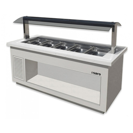 Salad bar PREMIUM LINE SB-K230 W white | static cooling | suitable for 6 x GN 1/1 product photo