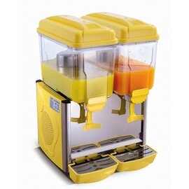 cold beverage dispenser Corolla 2G coolable yellow | 2 containers 2 x 12 ltr  H 640 mm product photo