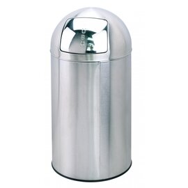 garbage cans AD 253 stainless steel pusht top lid Ø 350 mm  H 750 mm product photo