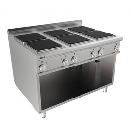 electric stove LQ/CQE6BA | open base unit | 6 cooking zones product photo