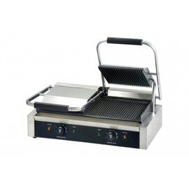 electric contact grill TIVOLI | 230 volts | cast iron • grooved • grooved product photo