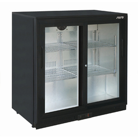 bar fridge BC 198SD black with sliding door | convection cooling | 900 mm x 520 mm H 580 mm product photo
