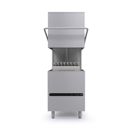 hood type dishwasher BERLIN 400 volts with drain pump with detergent dosing pump product photo