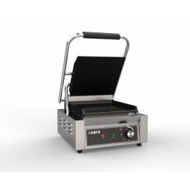 contact grill PG 1 GG | griddle plate made of cast iron smooth | grooved product photo