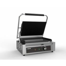 contact grill PG 1 BGG | griddle plate made of cast iron smooth | grooved product photo