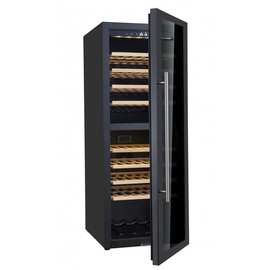 wine climate control cabinet WK77D black | 8 wooden grids product photo