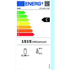 refrigerator G 885 white 885 ltr | 2 glass doors | convection cooling | billboard product photo  S