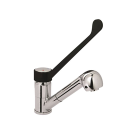 one-hole mixer tap FREYA G 3/8" | lever mixer tap retractable product photo